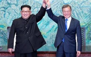Kim Jong Un y Moon Jae In 
