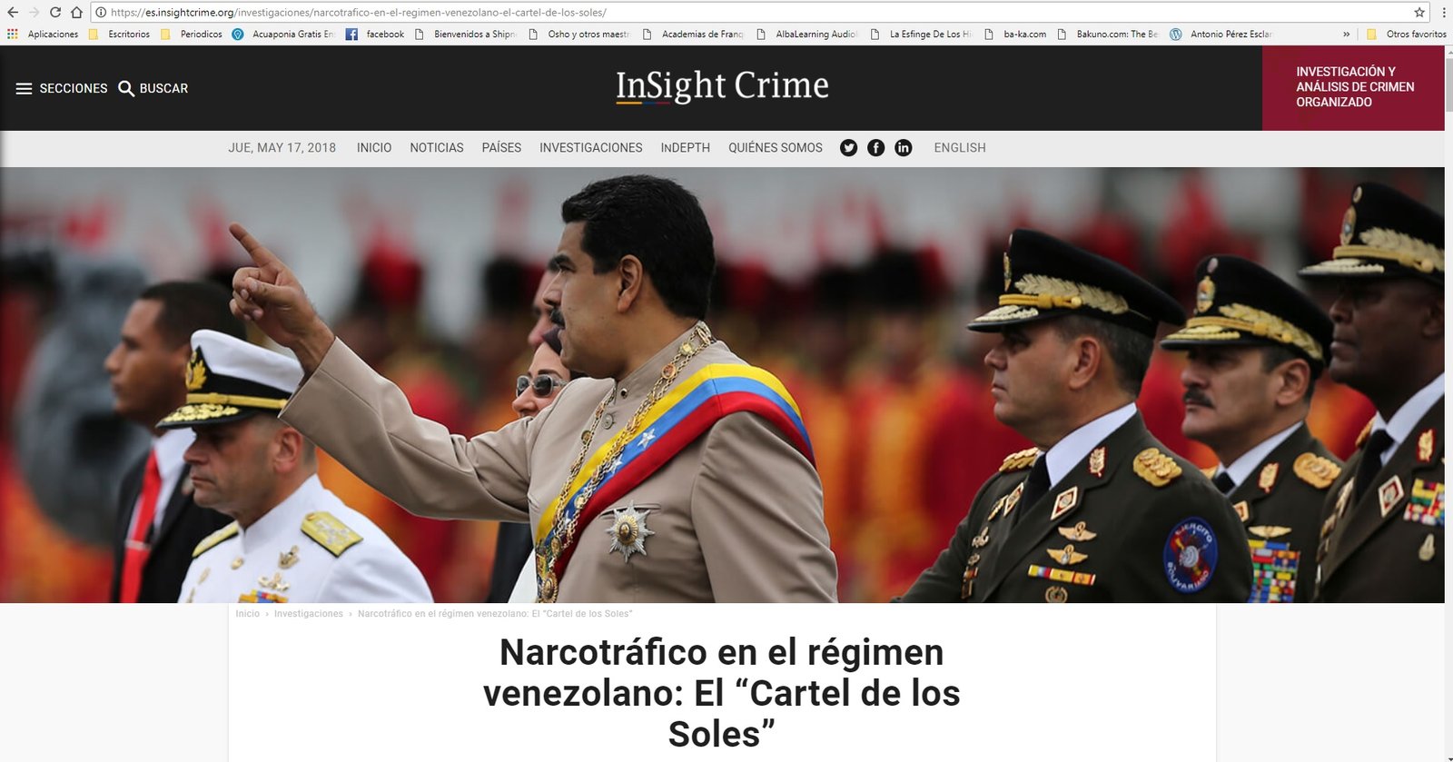 Captura de la Pagina InSight