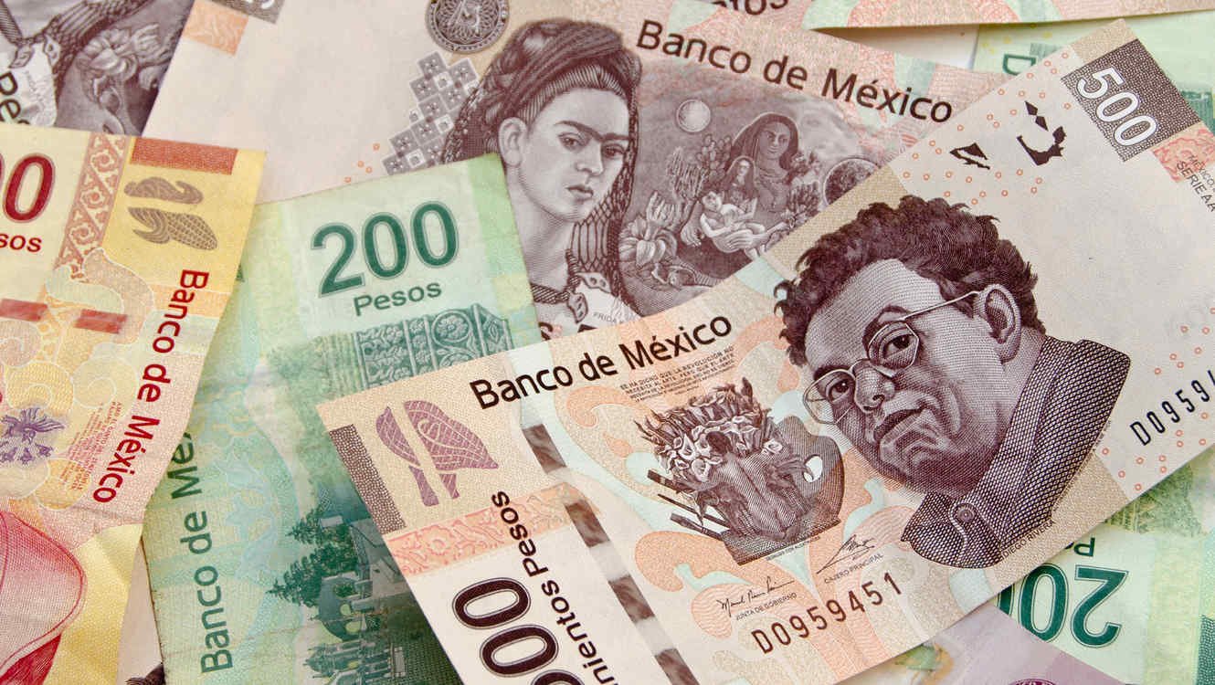 Dólares americanos contra Pesos Mexicanos
