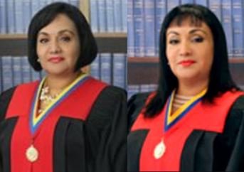 Magistradas Francia Coello y Yanina Karabín