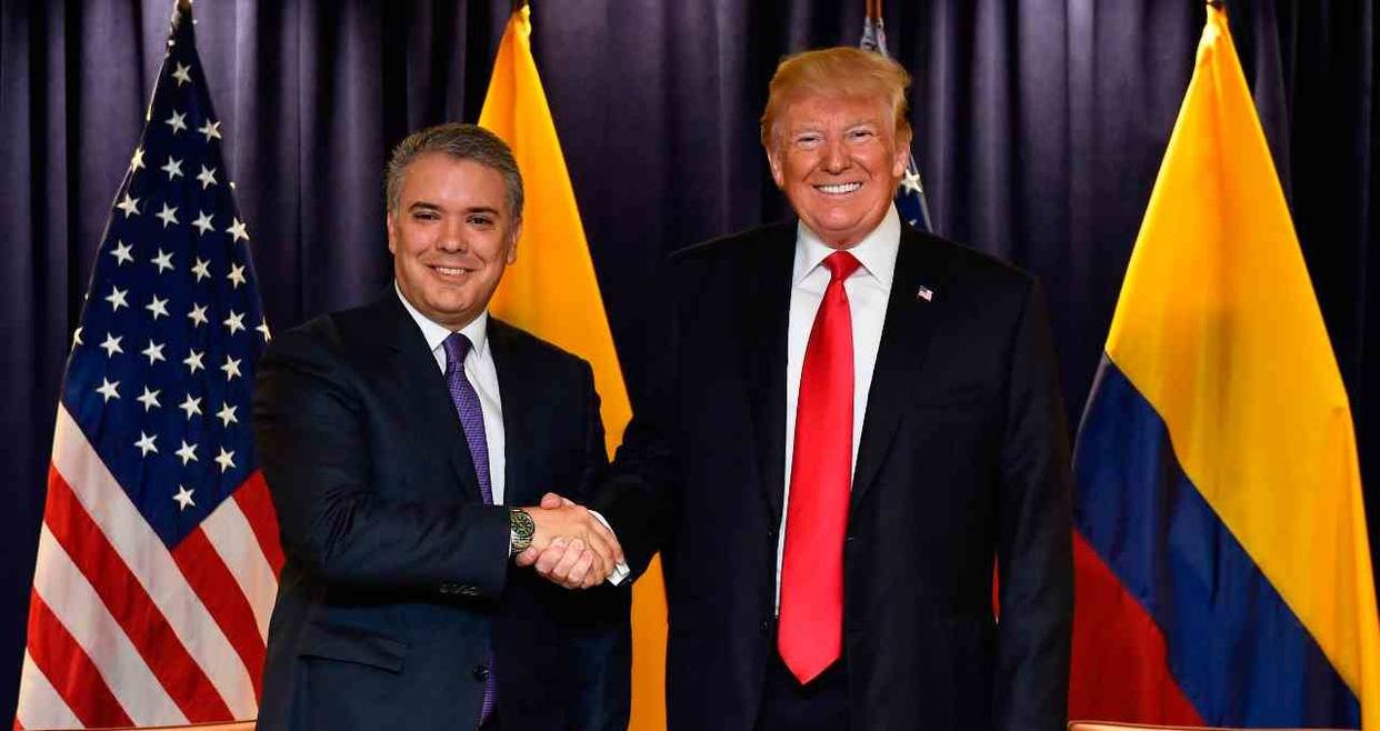 Iván Duque y Donald Trump