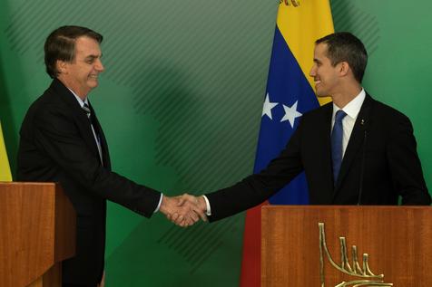Juan Guaidó y Jair Bolsonaro