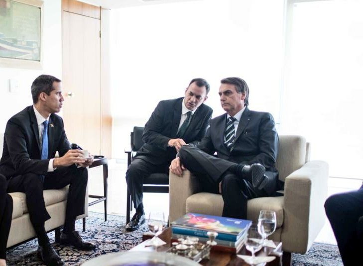 Jair Bolsonaro y Juan Guaidó