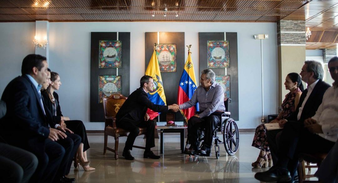Juan Guaidó y Lenin Moreno