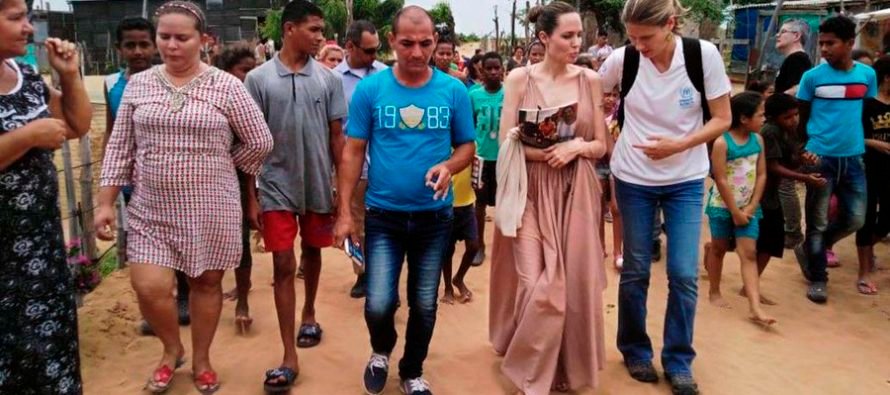 Angelina Jolie visita a Colombia como representante de la ACNUR