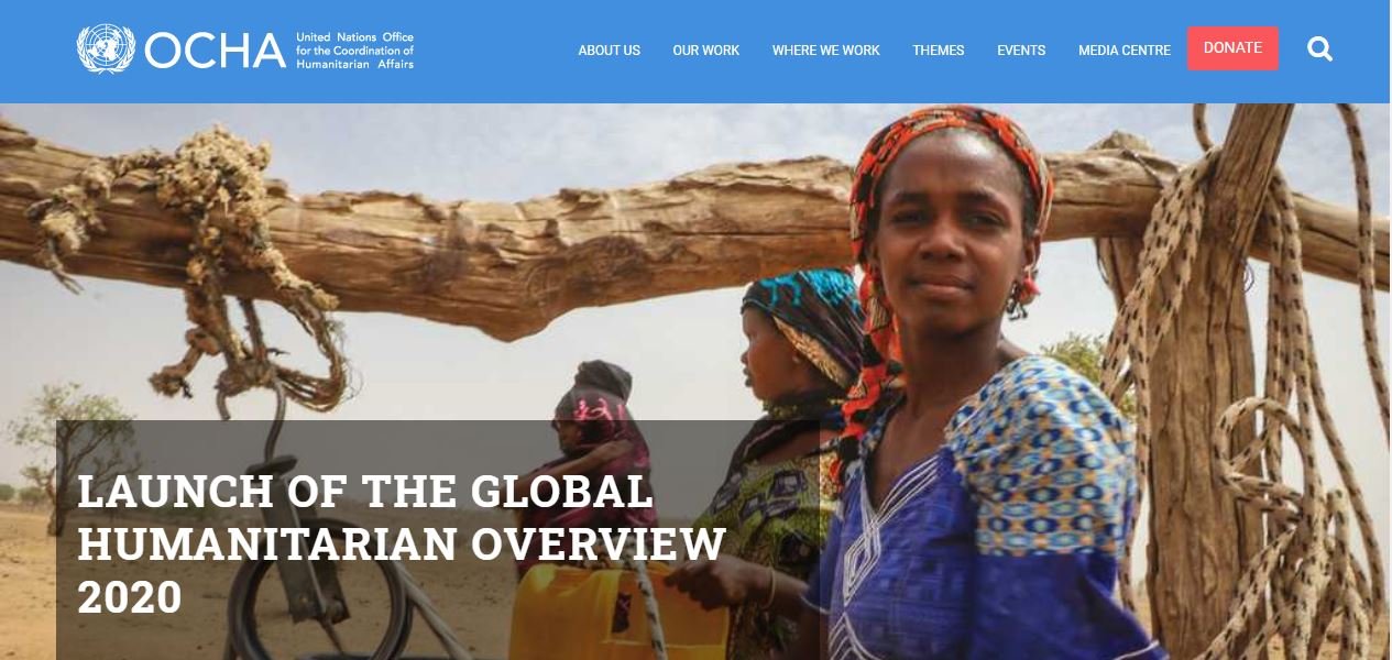 OCHA web page image
