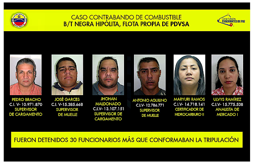 Otros empleados de PDV Marina también fueron detenidos