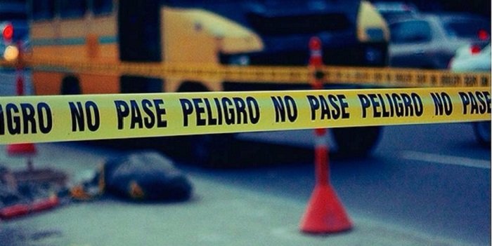 La escena del crimen en la que fue asesinado el candidato Waldo Santeliz